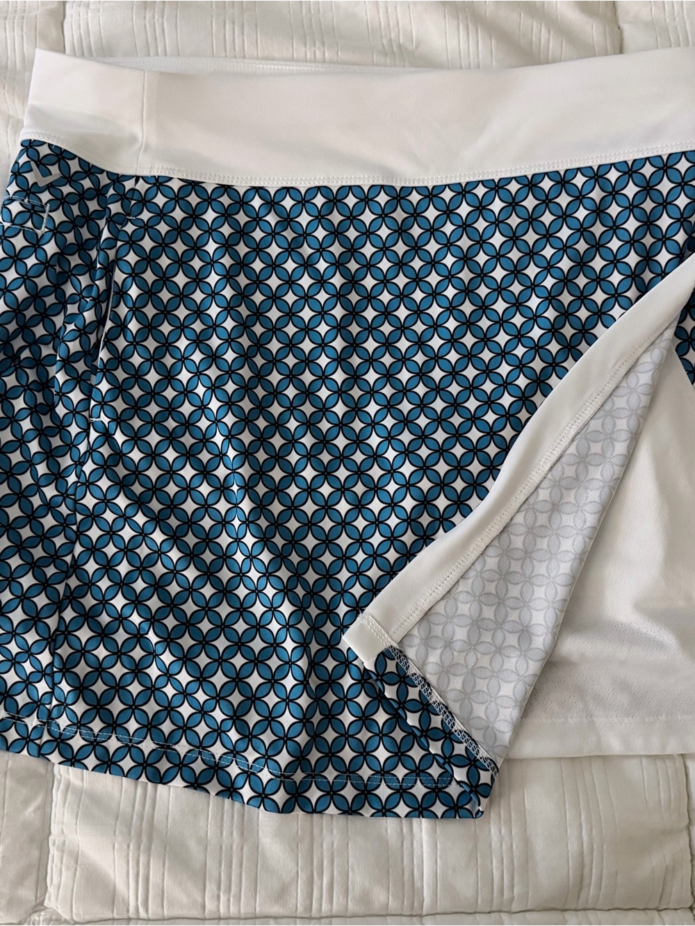 Callaway Golf Geometric Print Skort with White Waistband